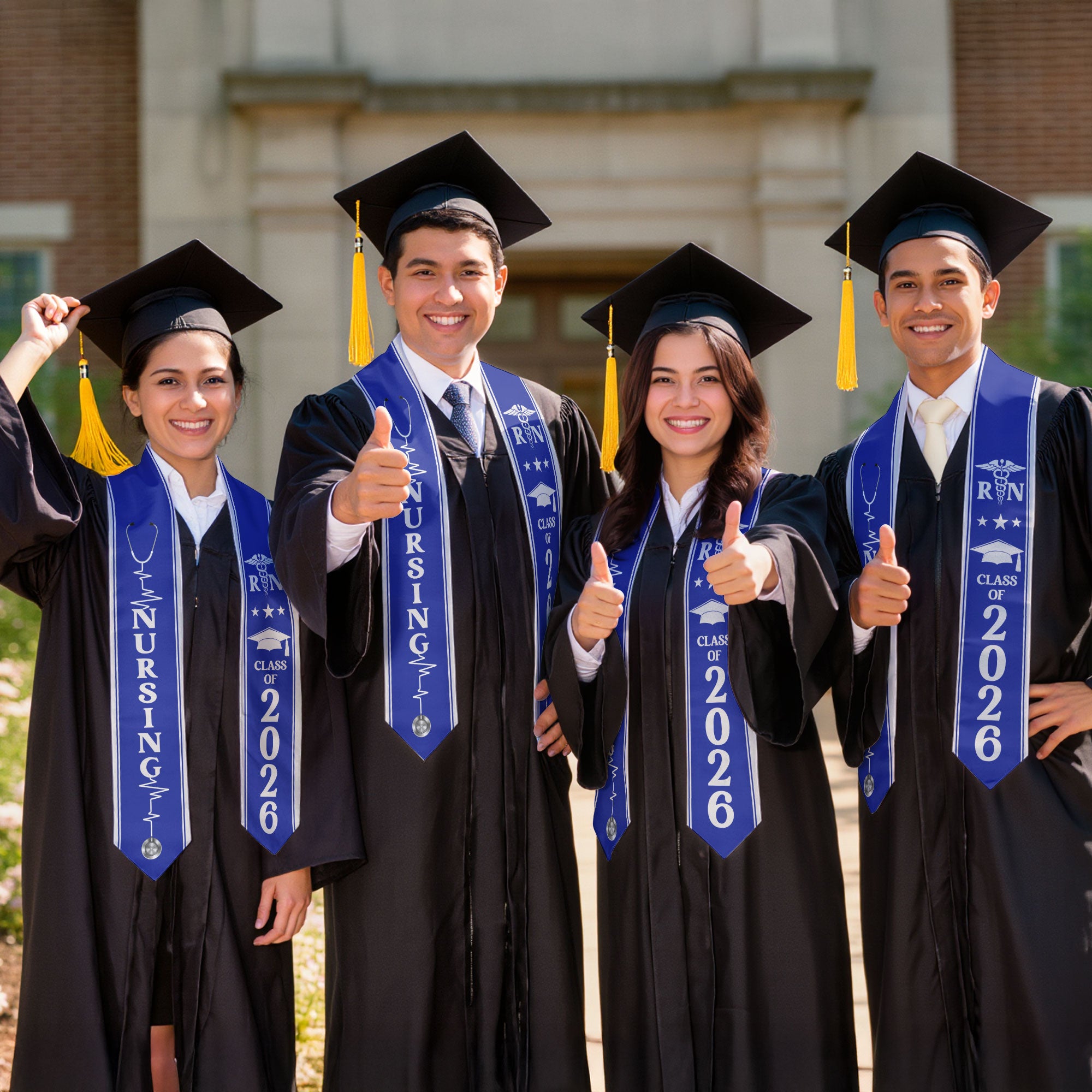 Nursing Graduation Sash 2026, RN Graduation Stole for BSN Academic Ceremony