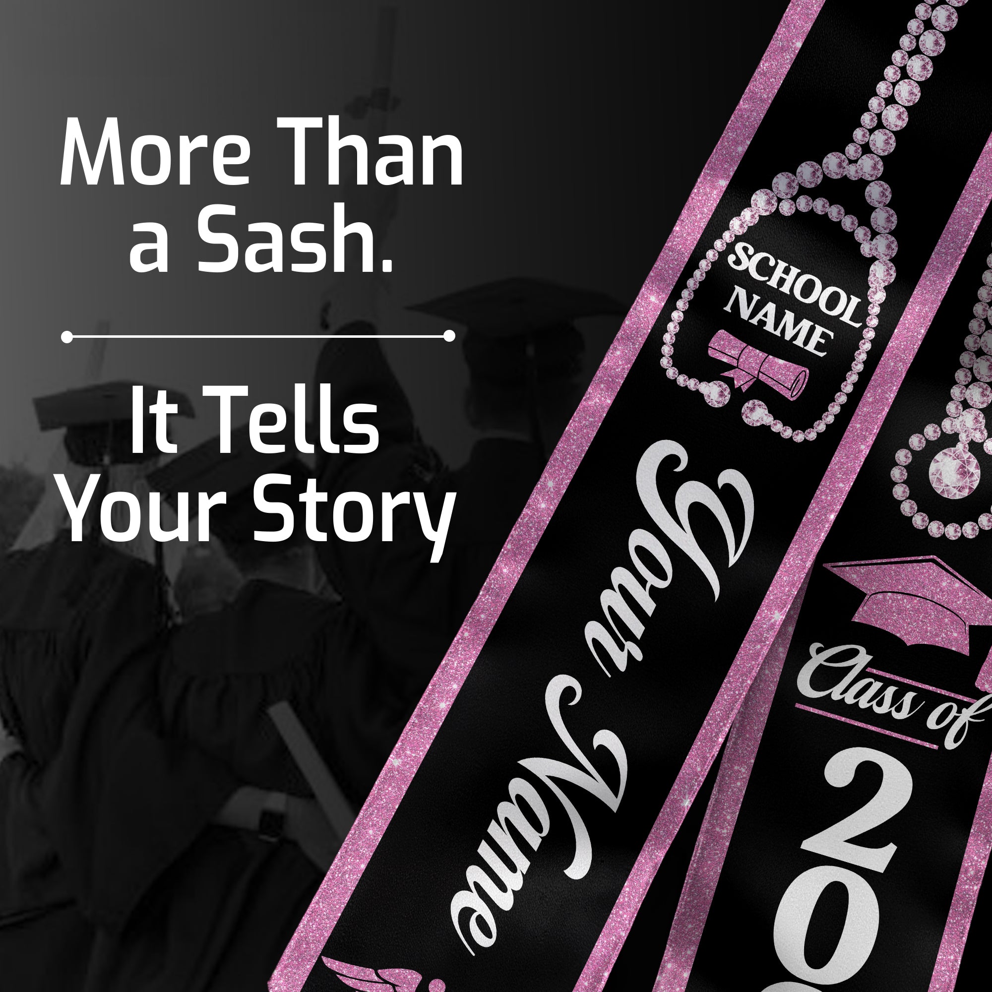 Customized RN Nurse Graduation Stole, BSN Nursing Graduation Sash for Class of 2026