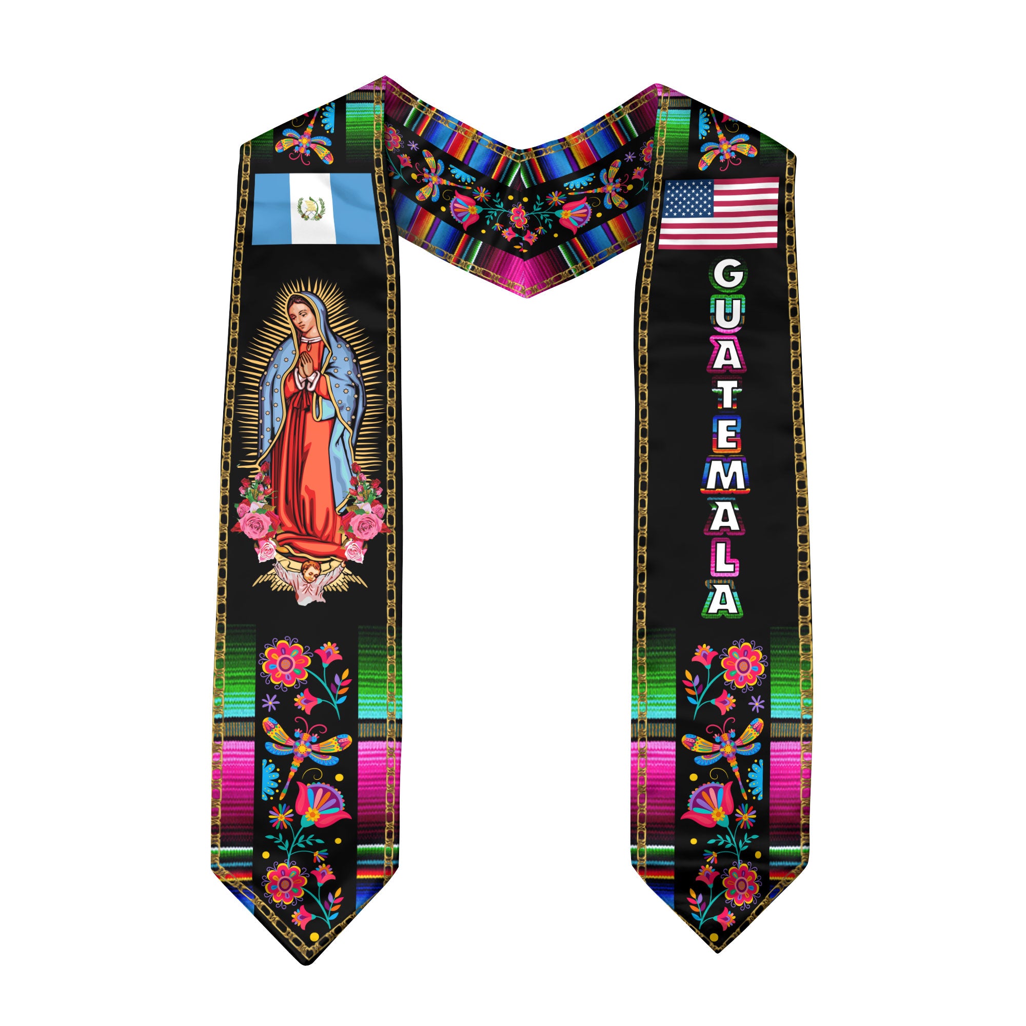 Guatemalan Graduation Stole 2026, Guatemala Flag Sash, Graduation Stole 2026