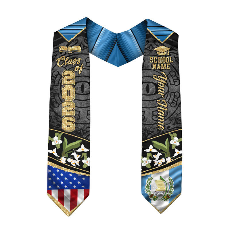 Guatemala Stole 2026, Guatemala Flag Sash, Guatemala Graduation Sash