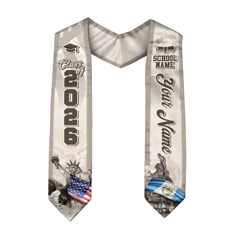 Guatemala Graduation Sash 2026, Guatemala Flag Stole, Guatemala Stole