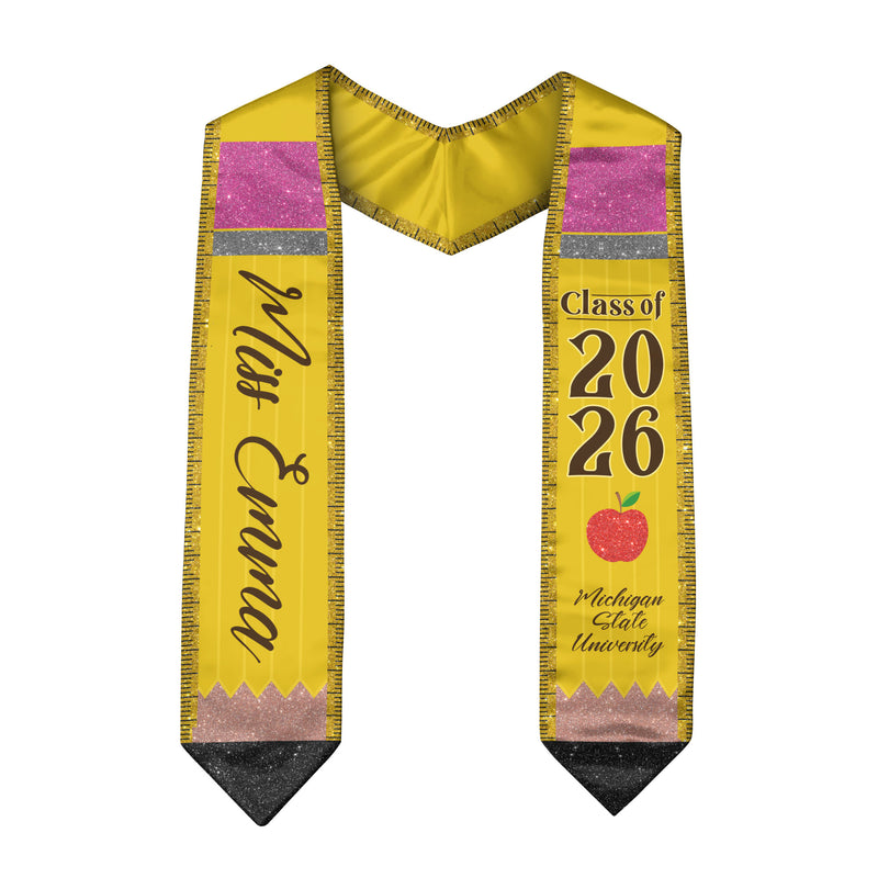 Customized Graduation Stole for Teachers, Educator Ceremony Sash Celebrating Class of 2026