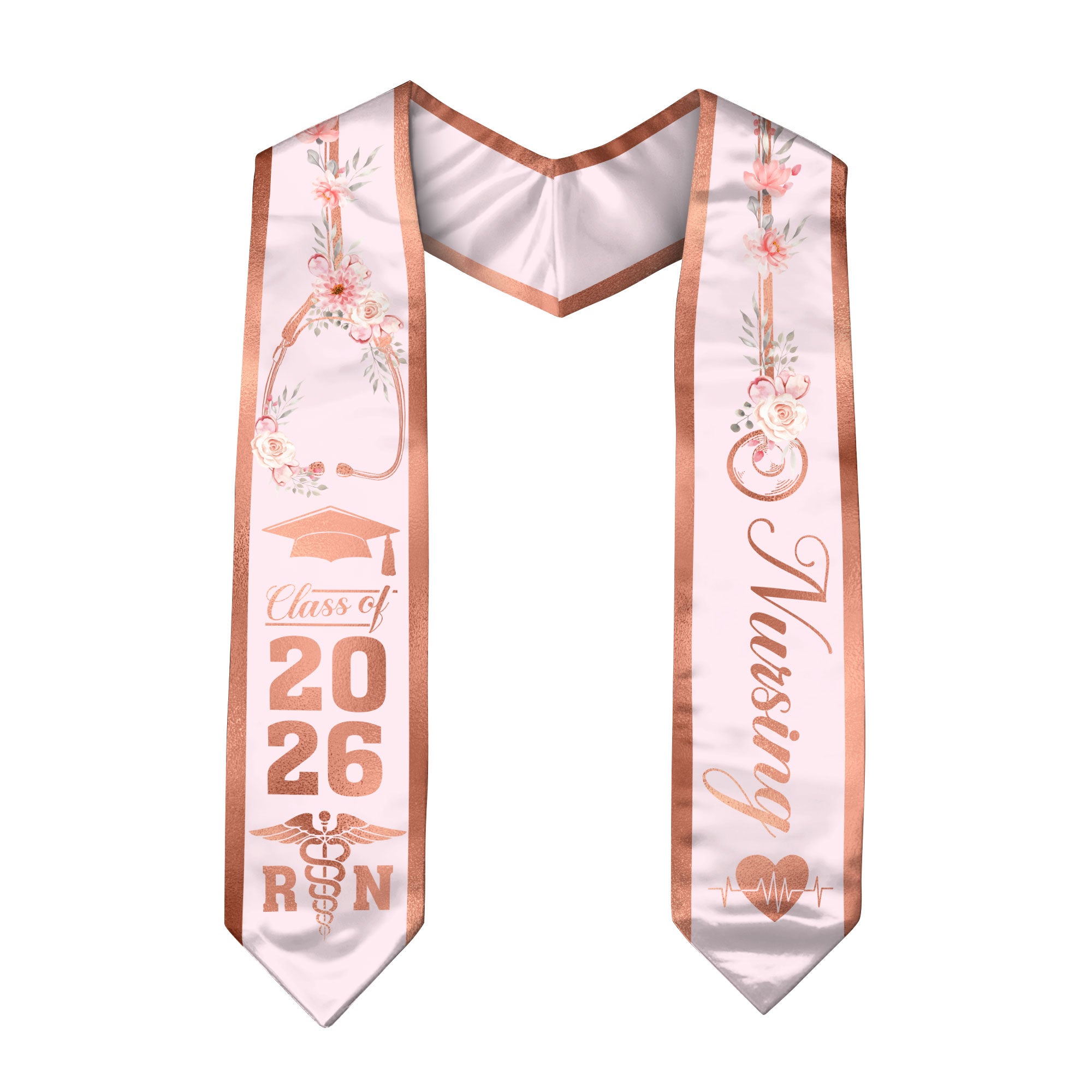 RN Graduation Stole 2026, Nursing School Graduation Sash for BSN Nurse Class