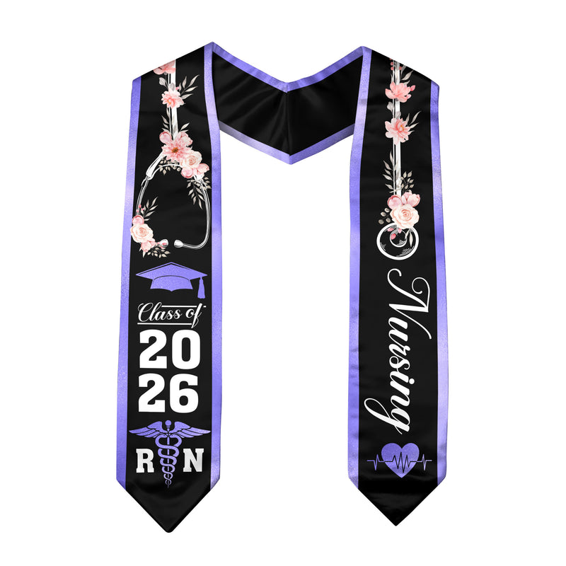 Professional RN Graduation Sash 2026, Nursing Stole for Graduation and Commencement