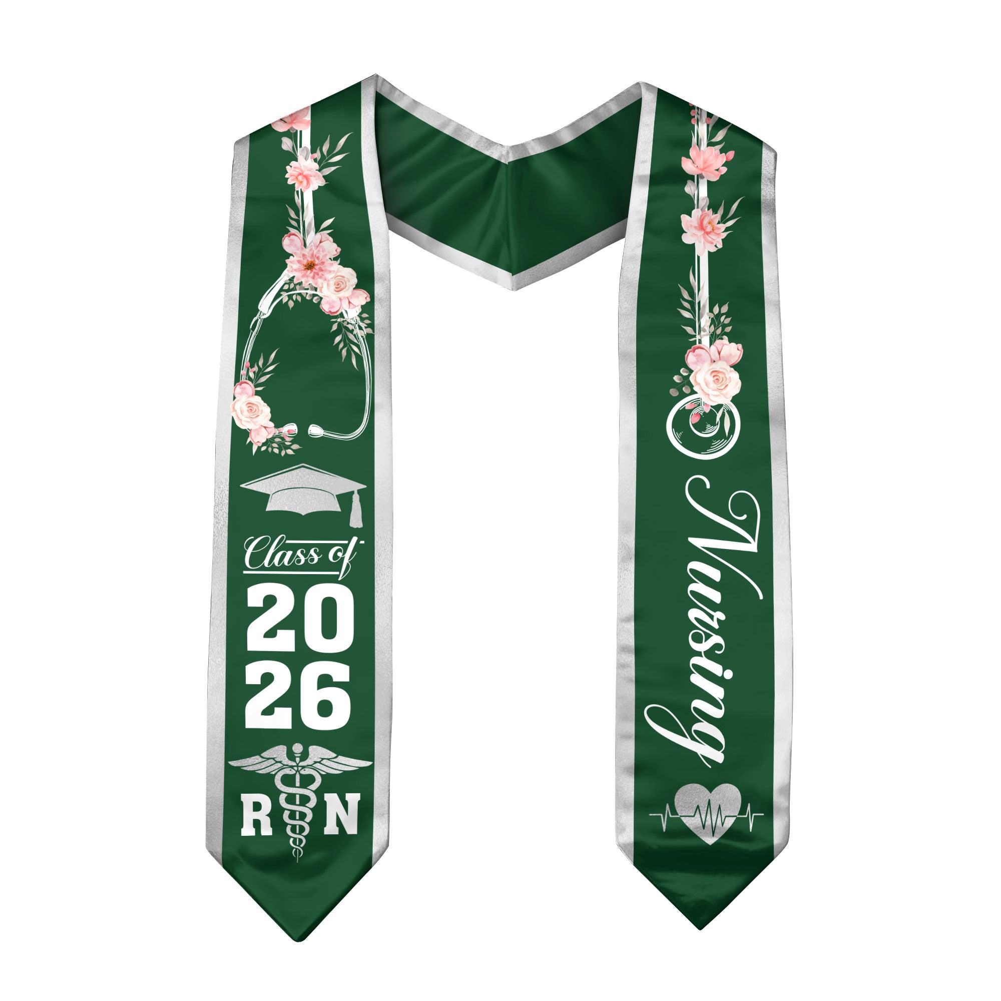 Nurse Graduation Sash 2026, RN Nursing Stole for BSN Graduation Ceremony