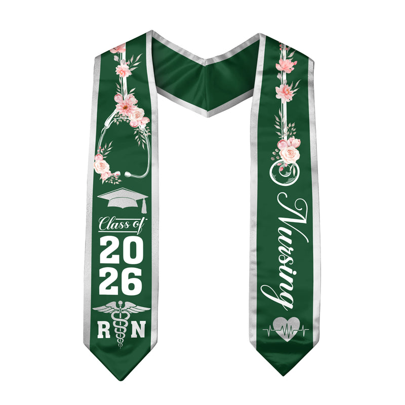 Nurse Graduation Sash 2026, RN Nursing Stole for BSN Graduation Ceremony