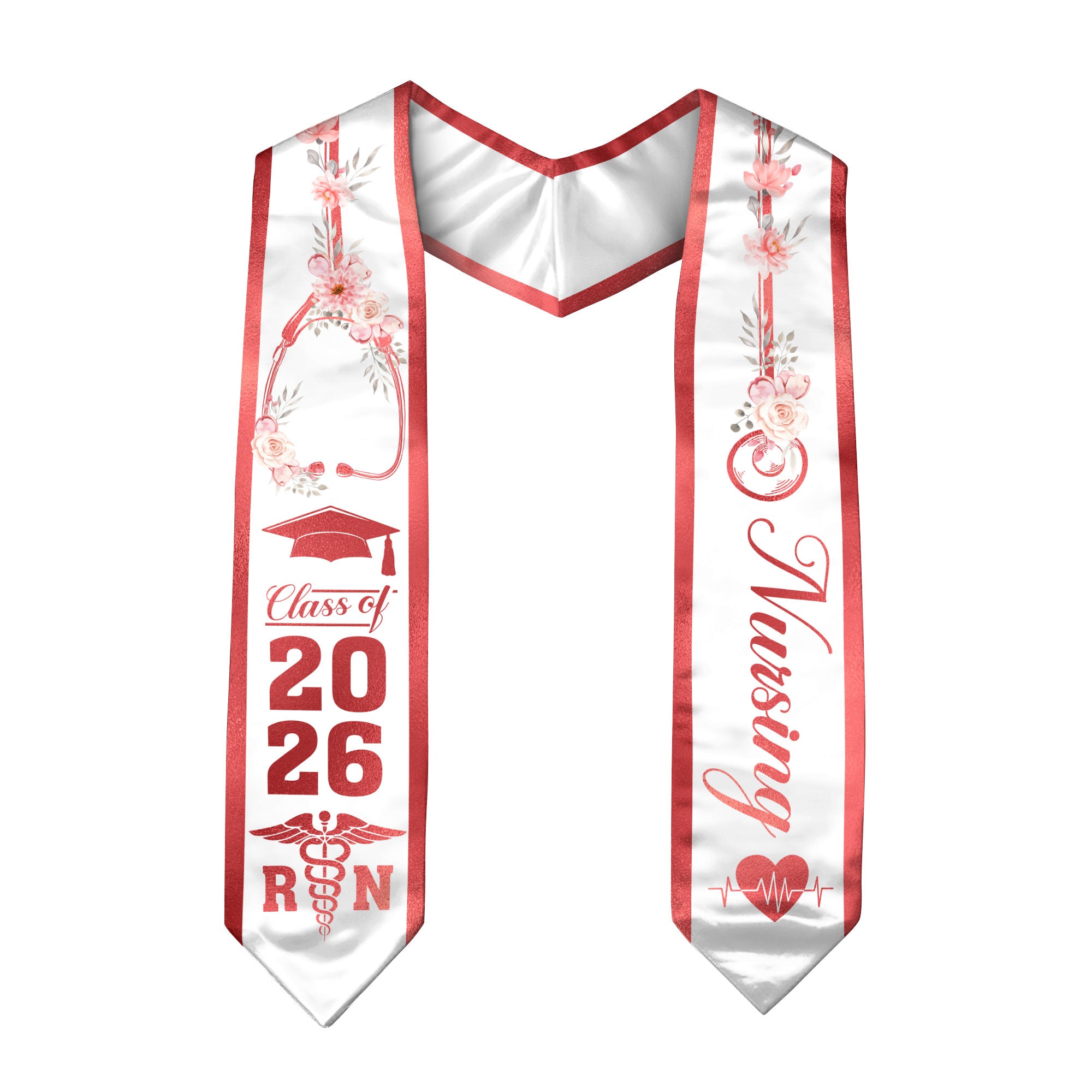 RN Nursing Graduation Sash 2026, Graduation Stole for Professional Nurse Ceremony