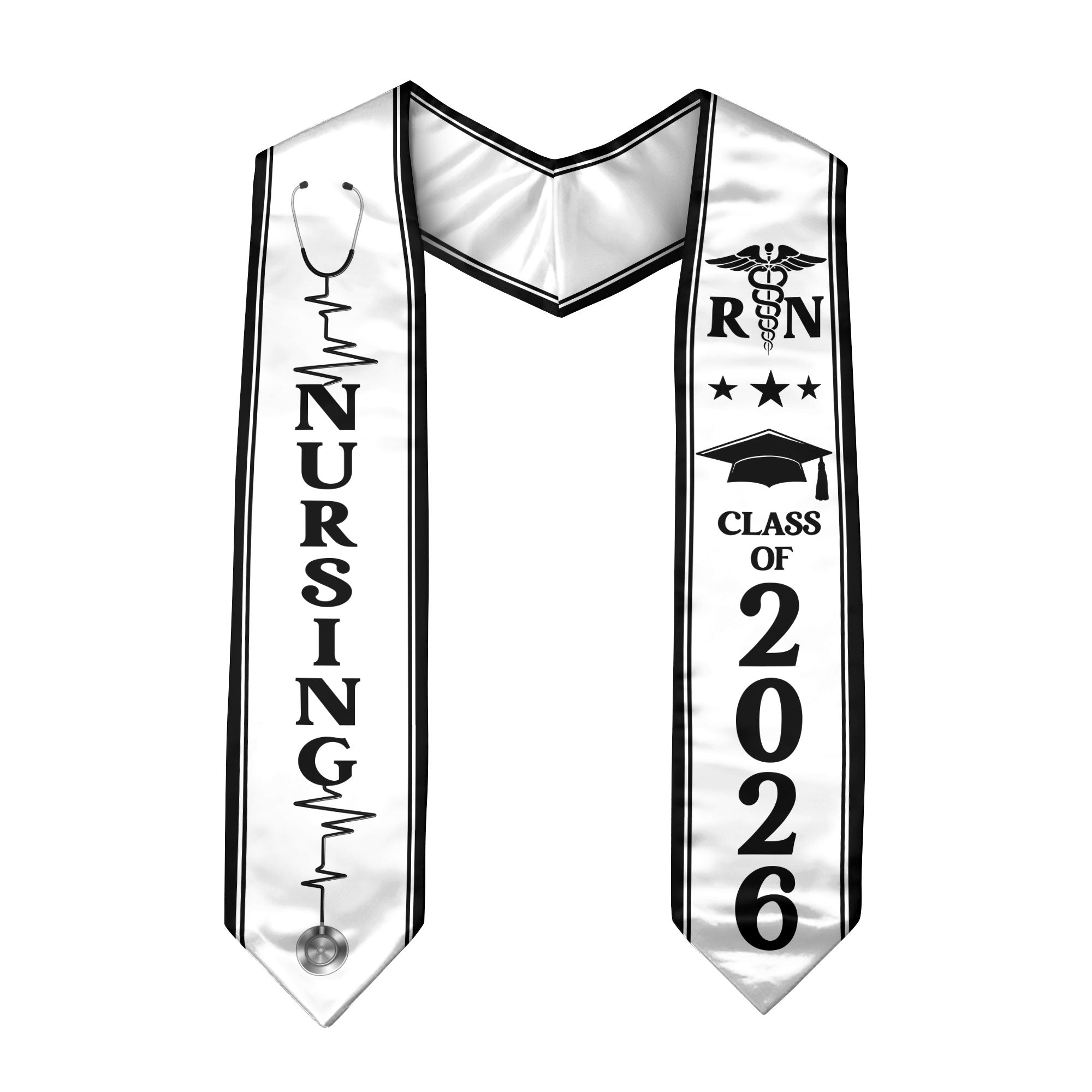 Nursing Graduation Stole 2026, RN Sash for Academic Nursing Graduation Event