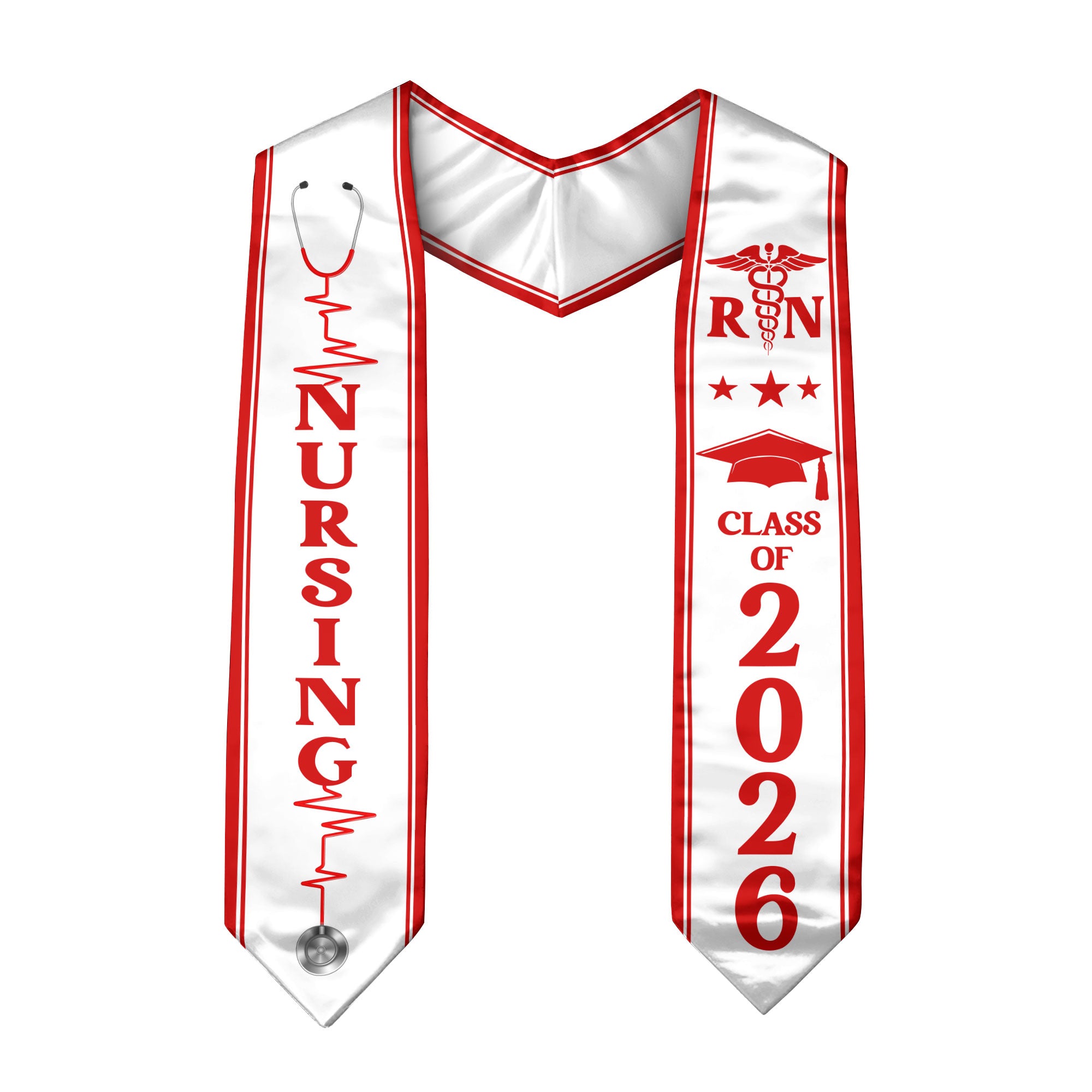 Nursing Graduation Stole 2026, RN Sash for Graduation and Commencement Ceremony