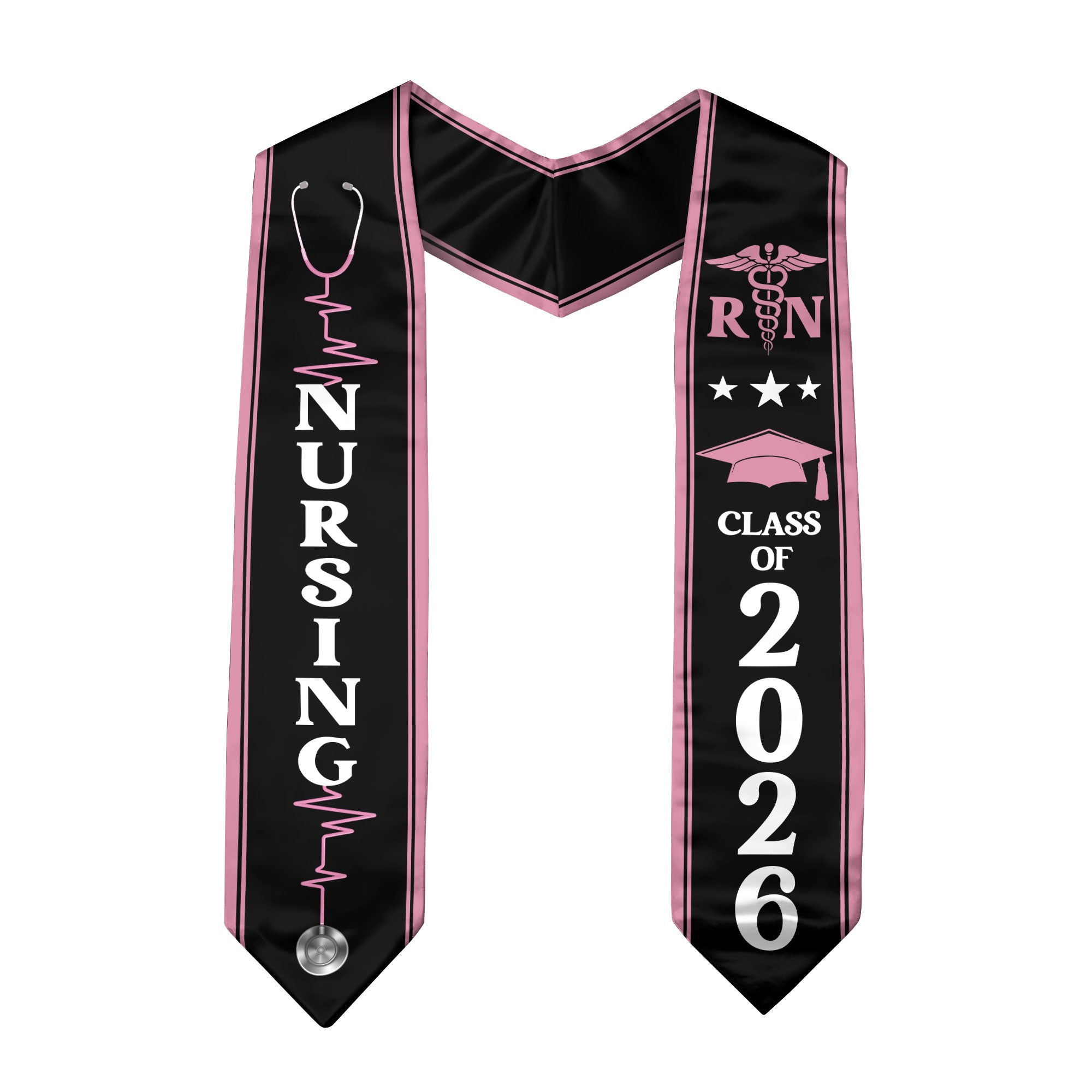 BSN Nursing Graduation Sash 2026, RN Graduation Stole for Nurse Ceremony