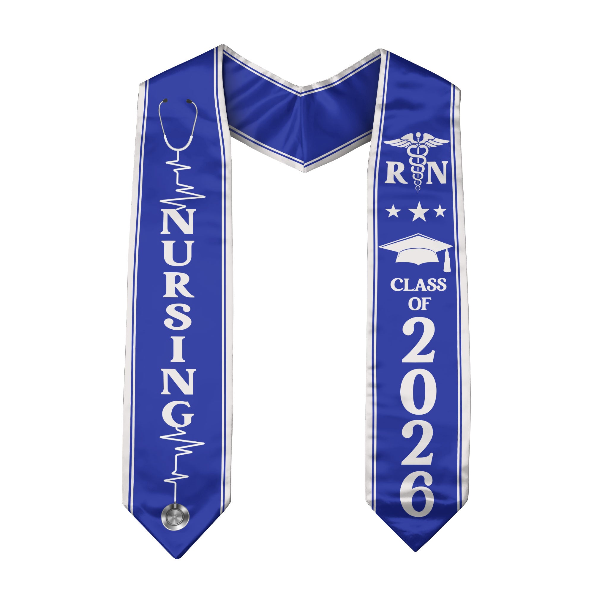 Nursing Graduation Sash 2026, RN Graduation Stole for BSN Academic Ceremony