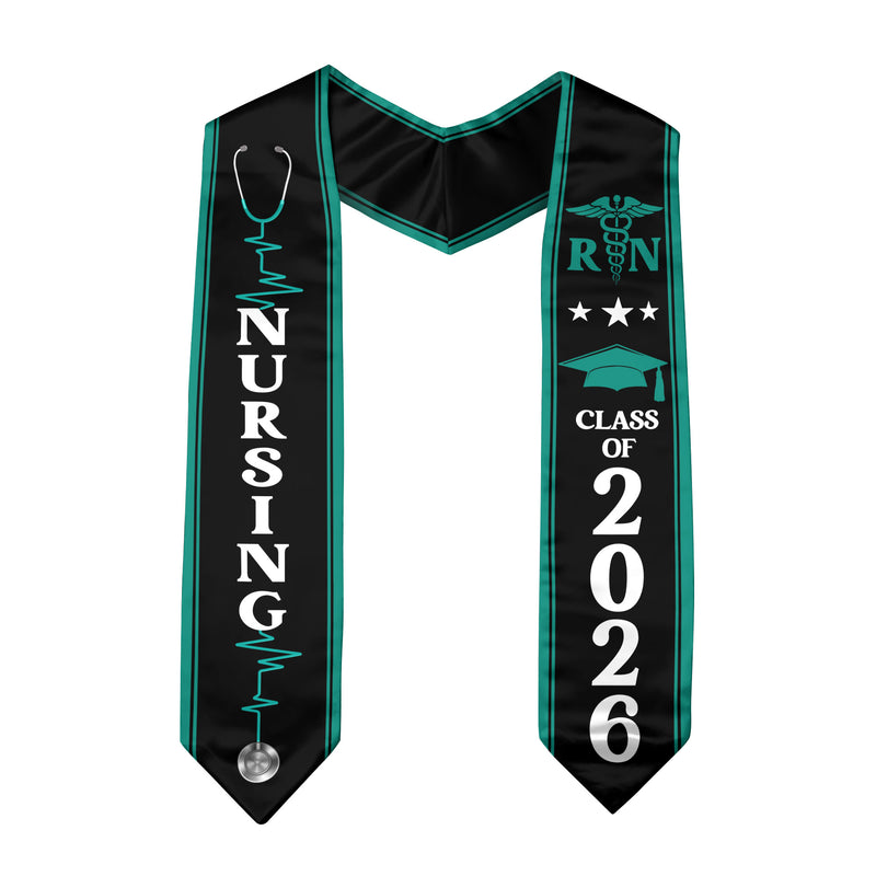 Nursing Graduation Stole 2026, RN Academic Sash for Nurse Graduation Ceremony