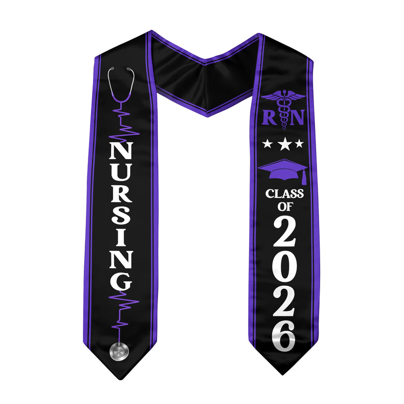 RN Graduation Sash 2026, Nursing Graduation Stole for Professional Nurses