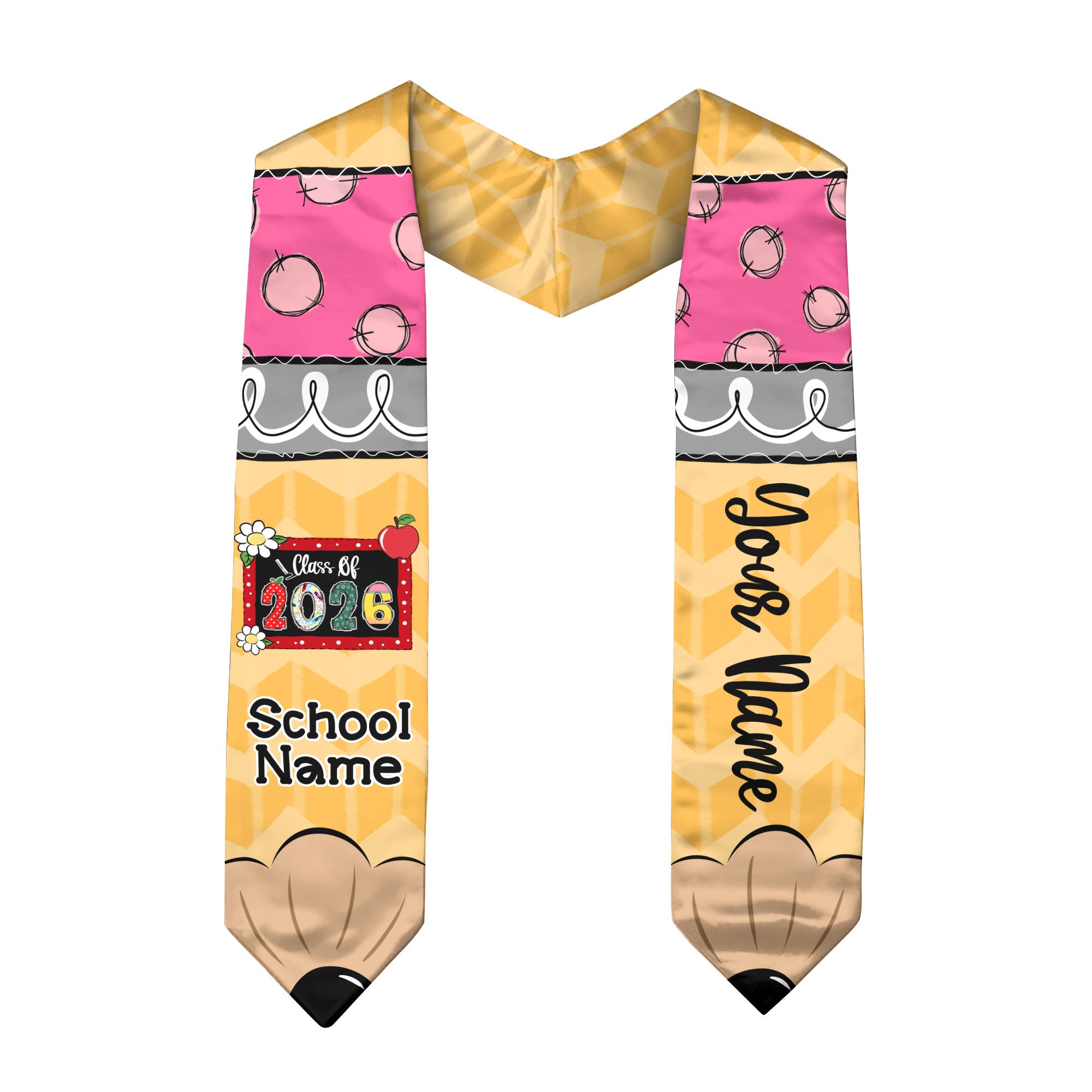 Customized Graduation Stole for Teaching Professionals, Educator Ceremony Sash 2026