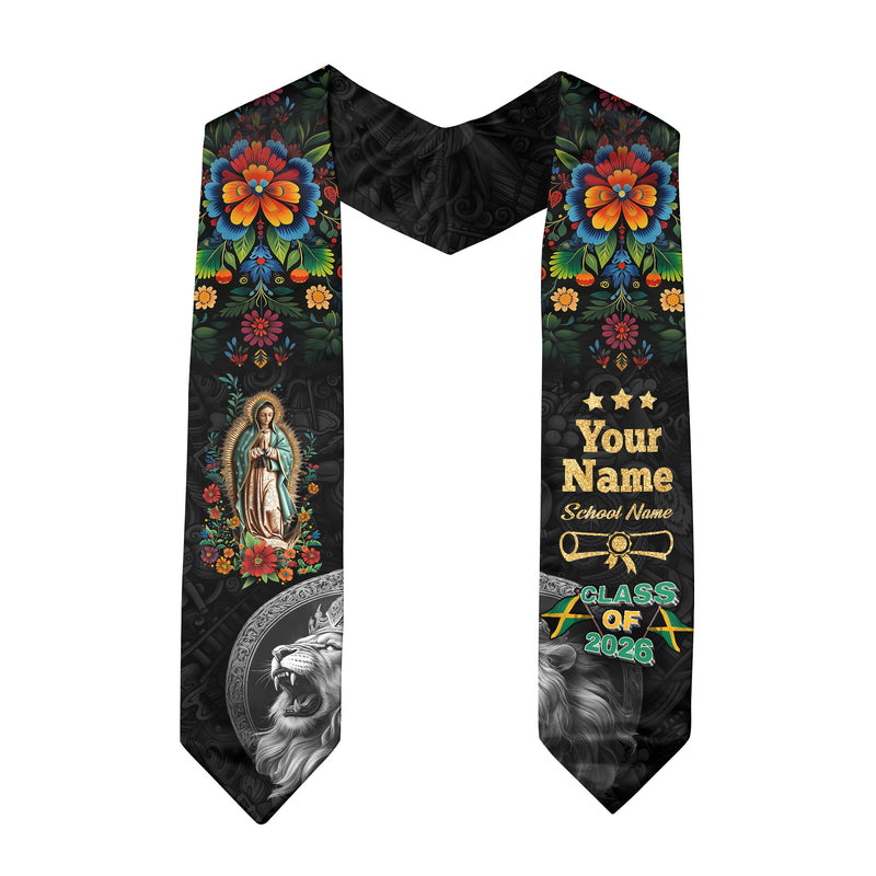 Jamaican Graduation Sash, Jamaican Flag Graduation Sash 2026, Jamaica Stole, Graduation Stole