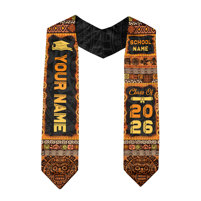 2026 Mexico Graduation Stole, Mexican Flag Sash, Personal Detail Option for Class Photos