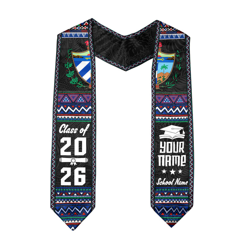 2026 Cuban Stole, Cuba Flag Graduation Sash, Personalized Stole for Graduates