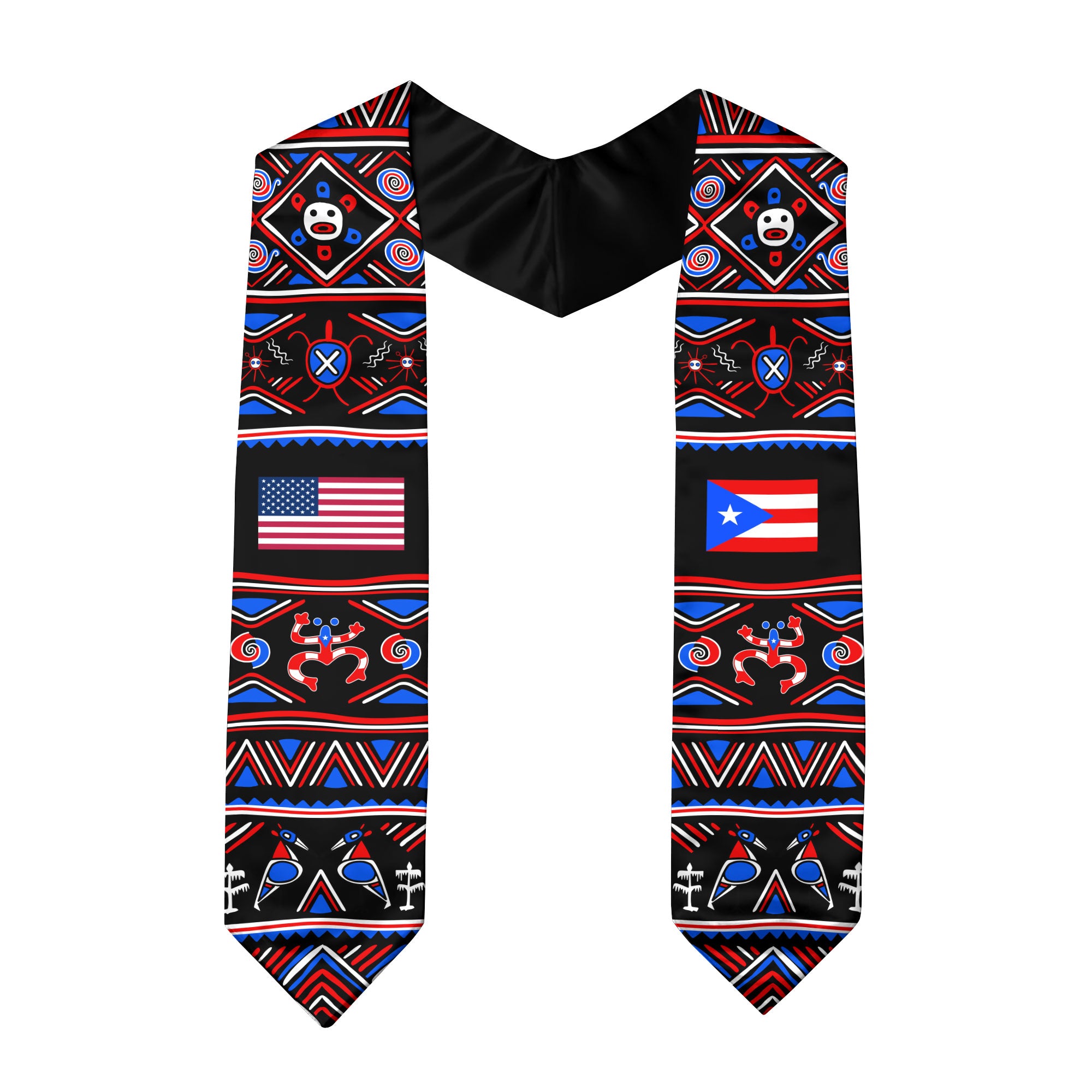 Puerto Rico Graduation Stole 2026, Puerto Rican Flag Sash, Class of 2026 Stole