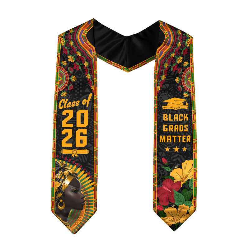 Africa Graduation Stole 2026, African Flag Graduation Sash, Classic Ready-to-Wear for Grads