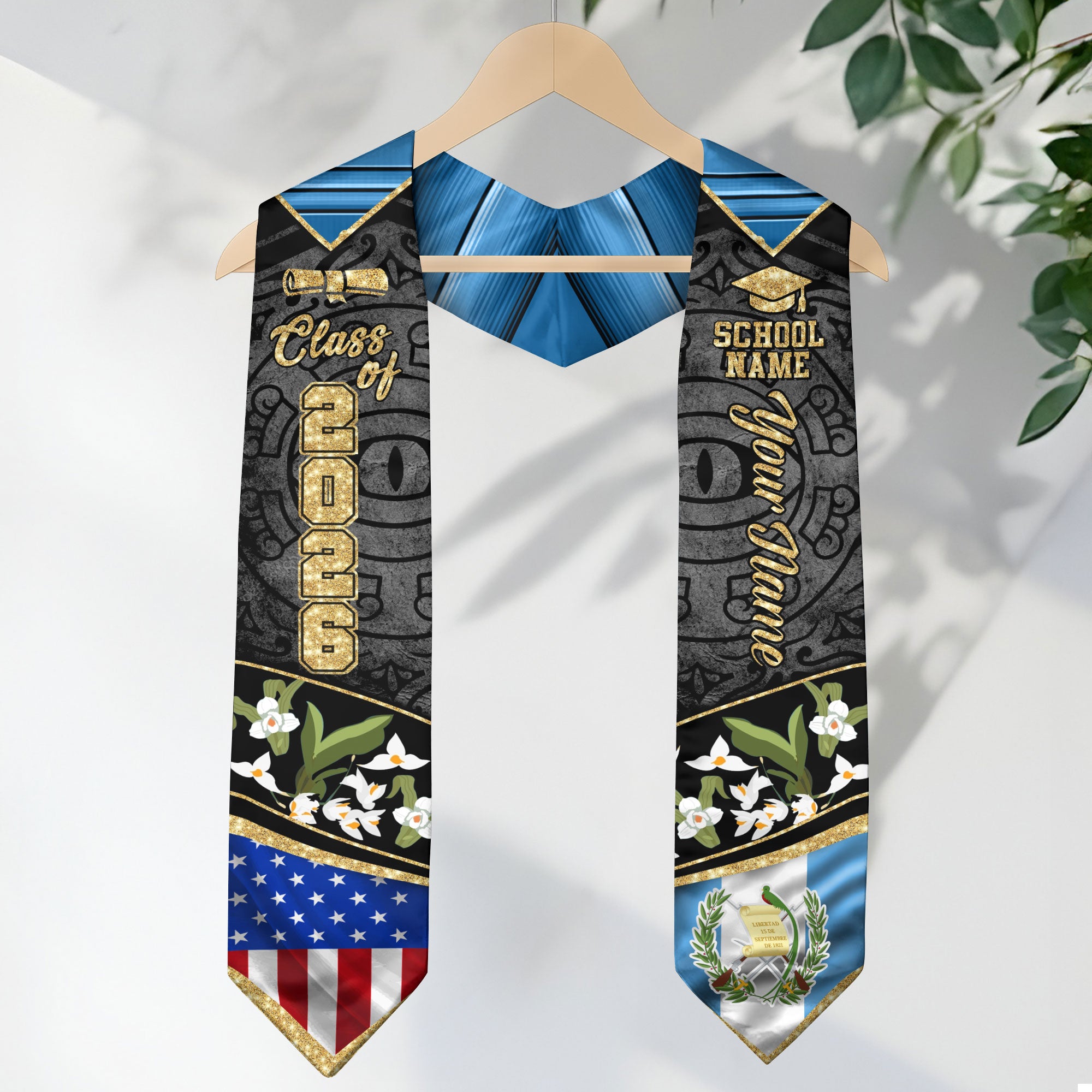 Guatemala Stole 2026, Guatemala Flag Sash, Guatemala Graduation Sash