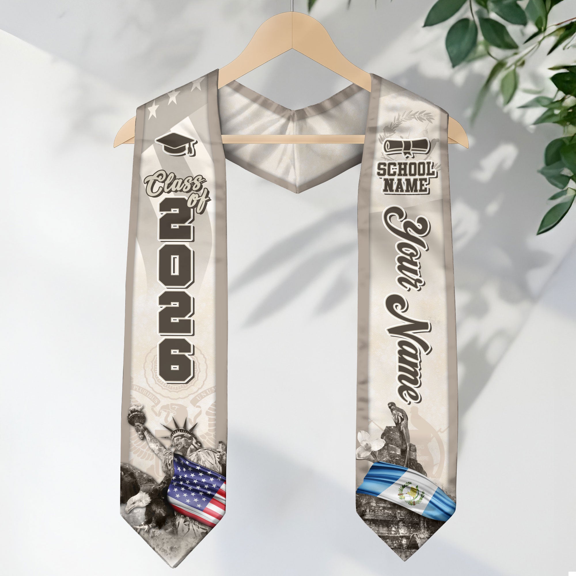 Guatemala Graduation Sash 2026, Guatemala Flag Stole, Guatemala Stole
