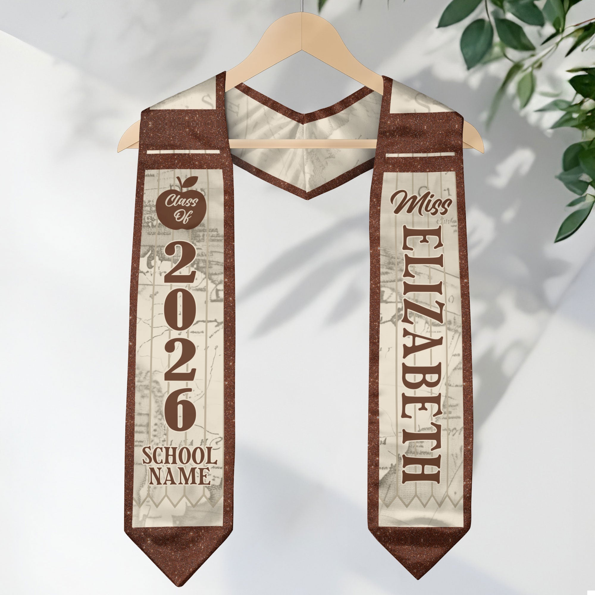 Customized Graduation Stole for Educators, Teacher Ceremony Sash for the Class of 2026