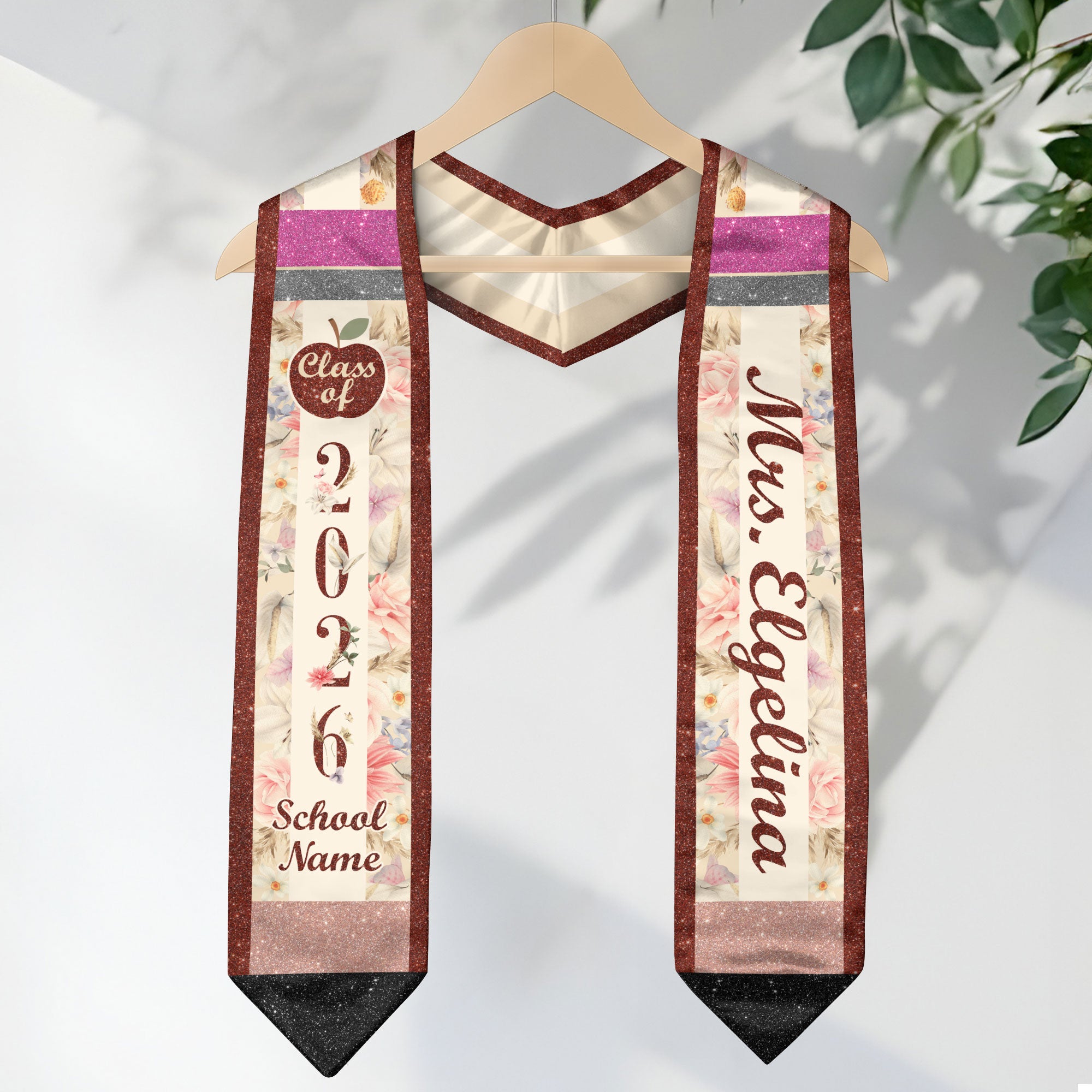 Customized Educator Graduation Stole, Professional Teaching Ceremony Sash 2026