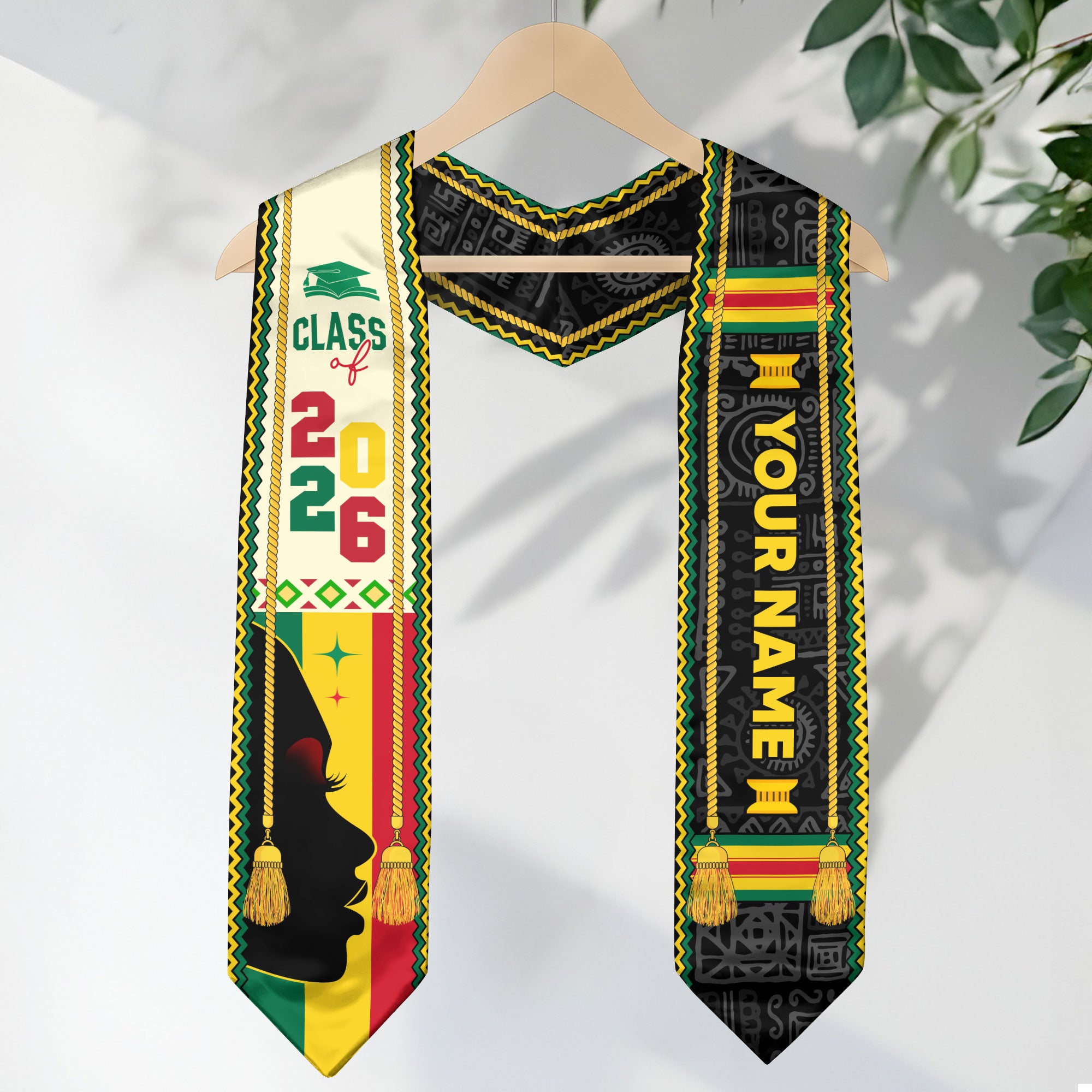 Africa Graduation Sash 2026, African Flag Stole, African Graduation Stole for Students