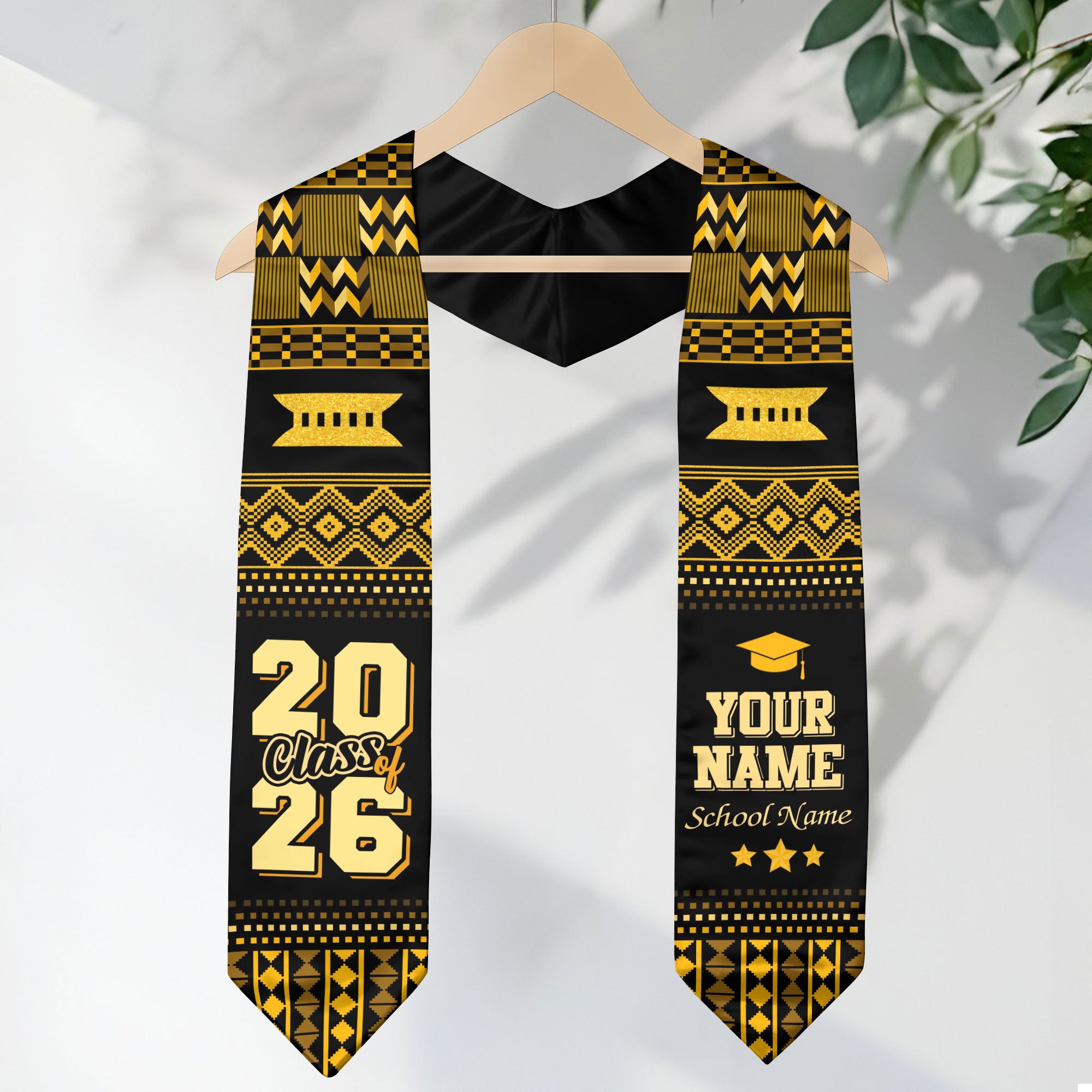 Africa Graduation Stole 2026, African Flag Sash, Bespoke Touch for Class of 2026 Graduates